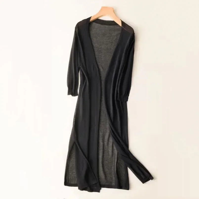 EllaSoft Lightweight Women's Long Cardigan | Airy &amp; Comfortable | Perfect for Everyday &amp; Leisure
