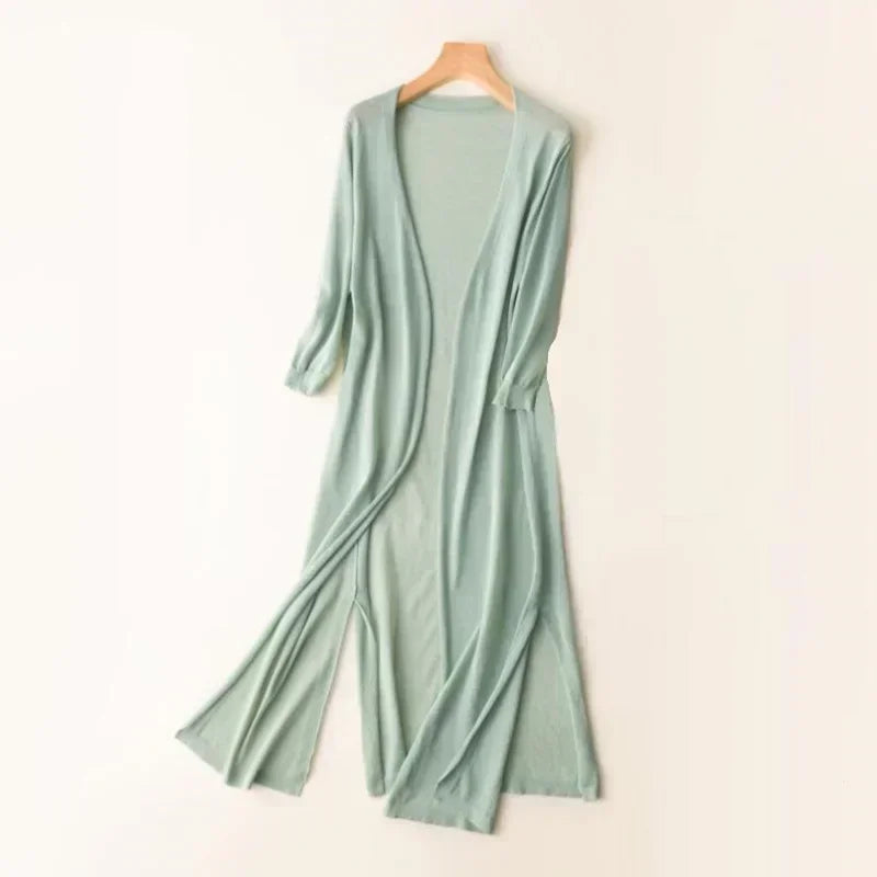 EllaSoft Lightweight Women's Long Cardigan | Airy &amp; Comfortable | Perfect for Everyday &amp; Leisure