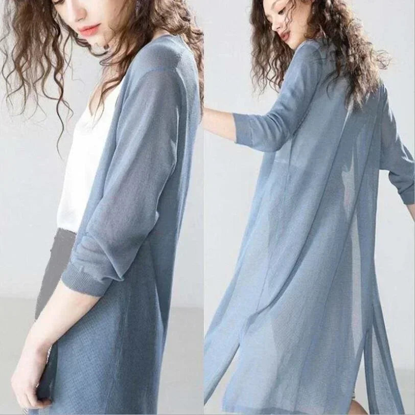 EllaSoft Lightweight Women's Long Cardigan | Airy &amp; Comfortable | Perfect for Everyday &amp; Leisure
