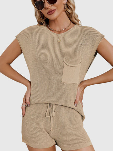 StyleLoom summer knitting set for women | Two-piece | Comfortable &amp; fashionable | Perfect for leisure &amp; vacation
