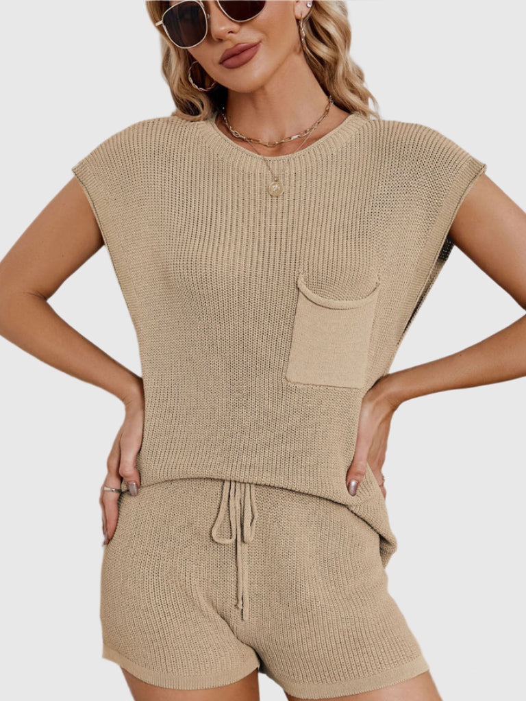 StyleLoom summer knitting set for women | Two-piece | Comfortable &amp; fashionable | Perfect for leisure &amp; vacation