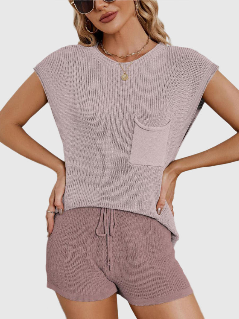 StyleLoom summer knitting set for women | Two-piece | Comfortable &amp; fashionable | Perfect for leisure &amp; vacation