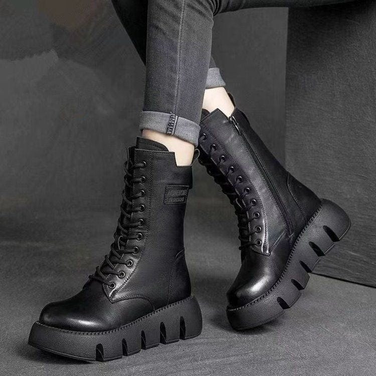 Bottes orthopédiques en polaire Aetheris | Semelle épaisse | Style vintage pour le confort et la chaleur