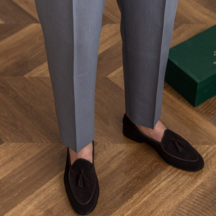 BuckleFit Klassische Herren-Hose mit Schnallen-Design | Stilvoll & Bequem | Perfekt für Büro & Freizeit