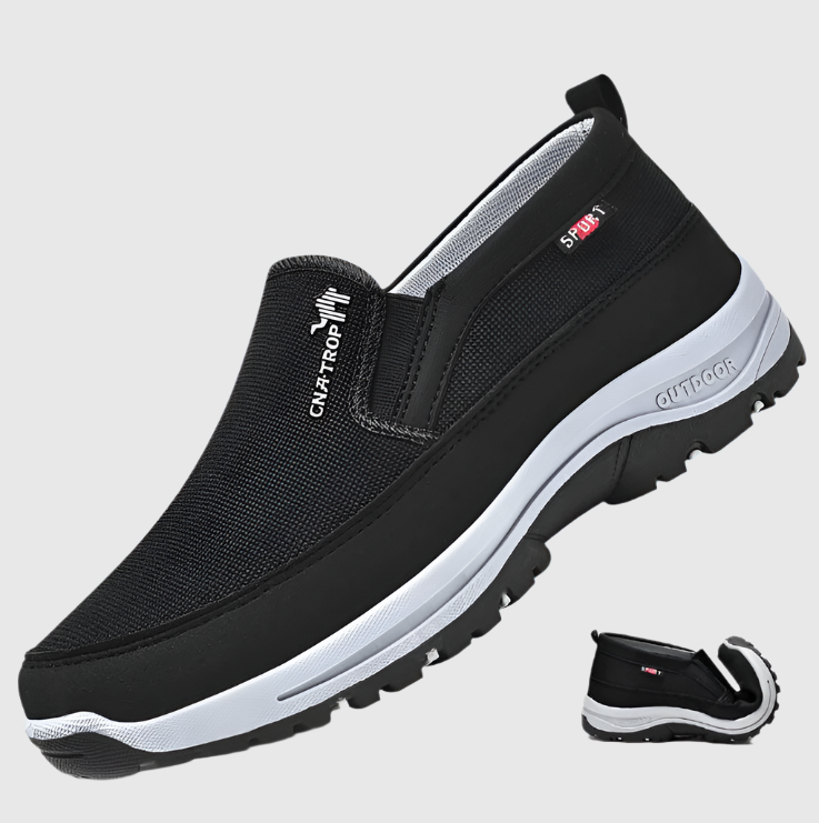 FlexiFit – Orthopädische Slip-On Schuhe mit Fußgewölbeunterstützung | Bequeme Geh-Schuhe | Plimsolls für den Alltag