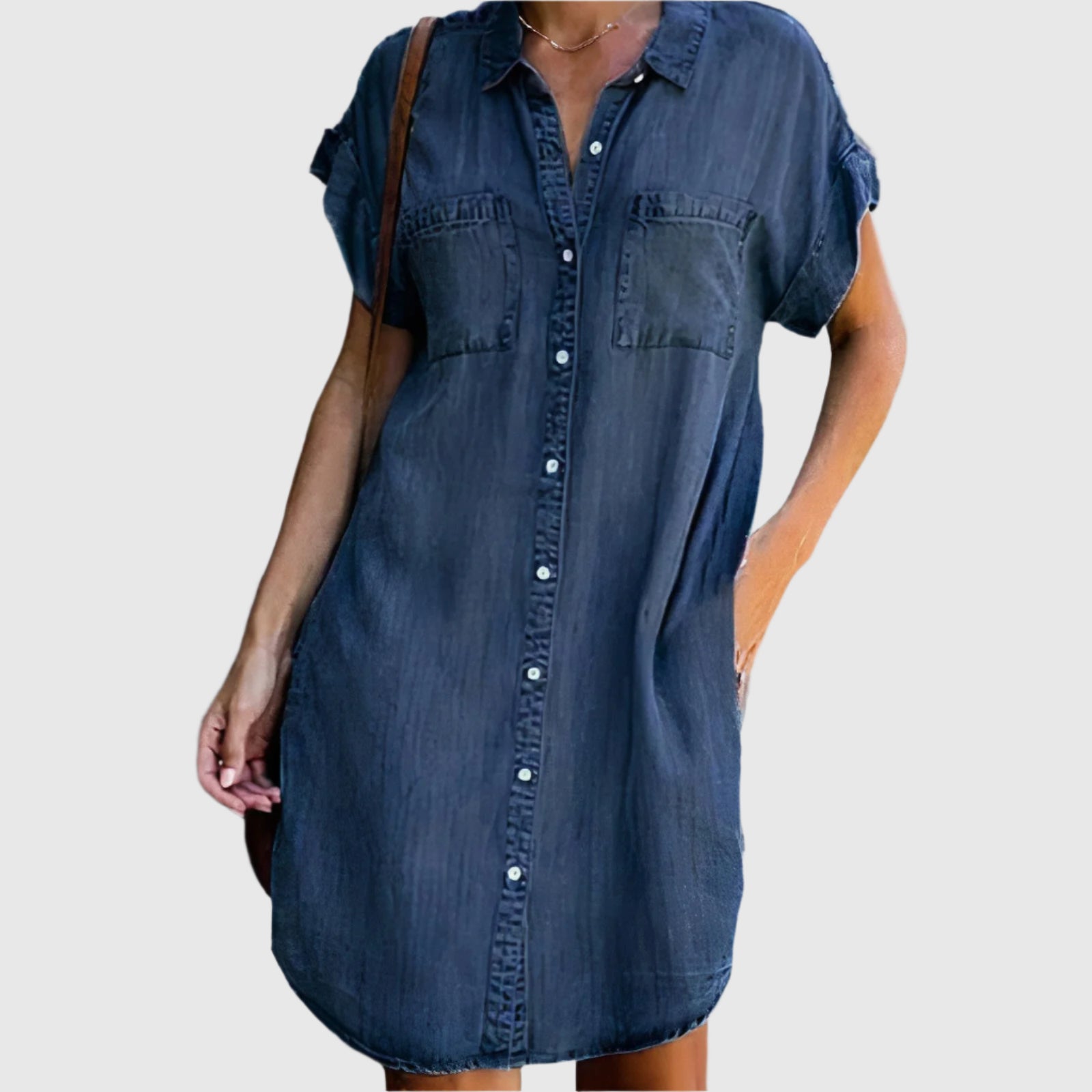 Robe en jean élégante DenimGlam | Confort et style | Mode intemporelle pour femme | Parfait pour toutes les occasions