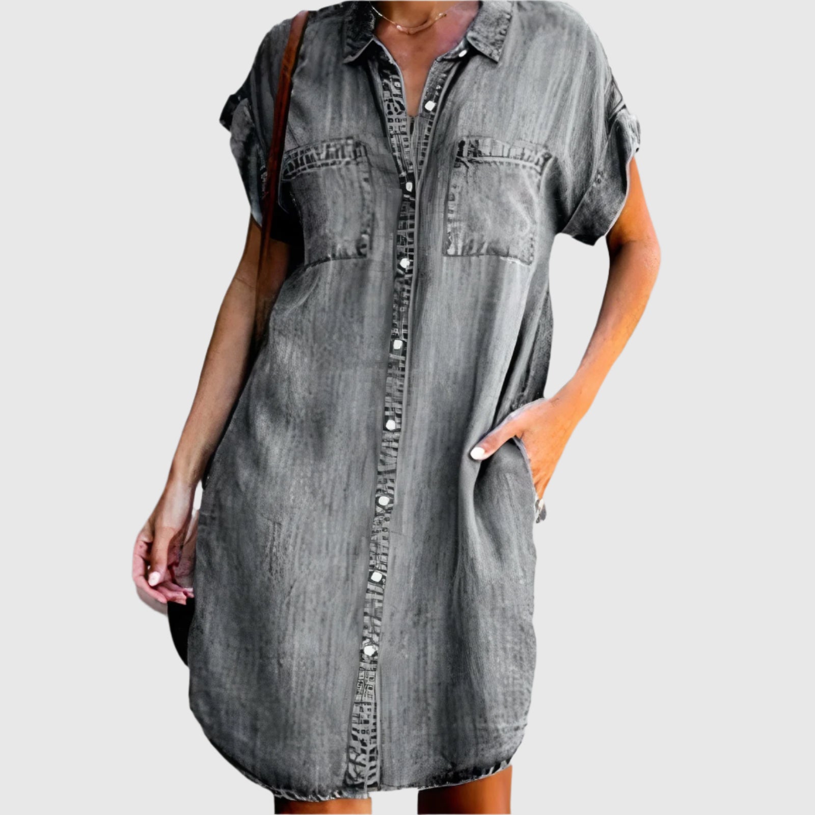 Robe en jean élégante DenimGlam | Confort et style | Mode intemporelle pour femme | Parfait pour toutes les occasions