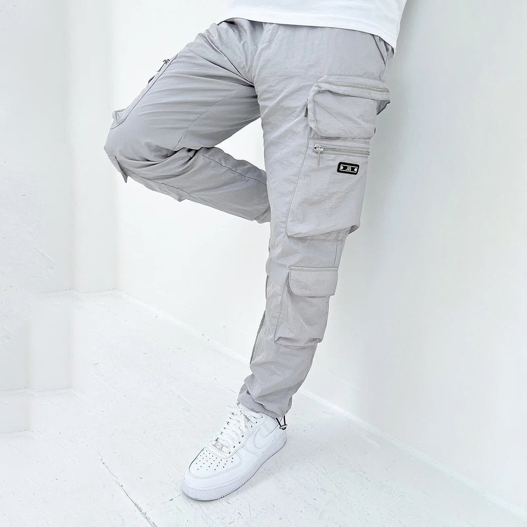 FlexMode Herren Cargo Hose | Klassisches Design in Schwarz/Grau für Jeden Tag