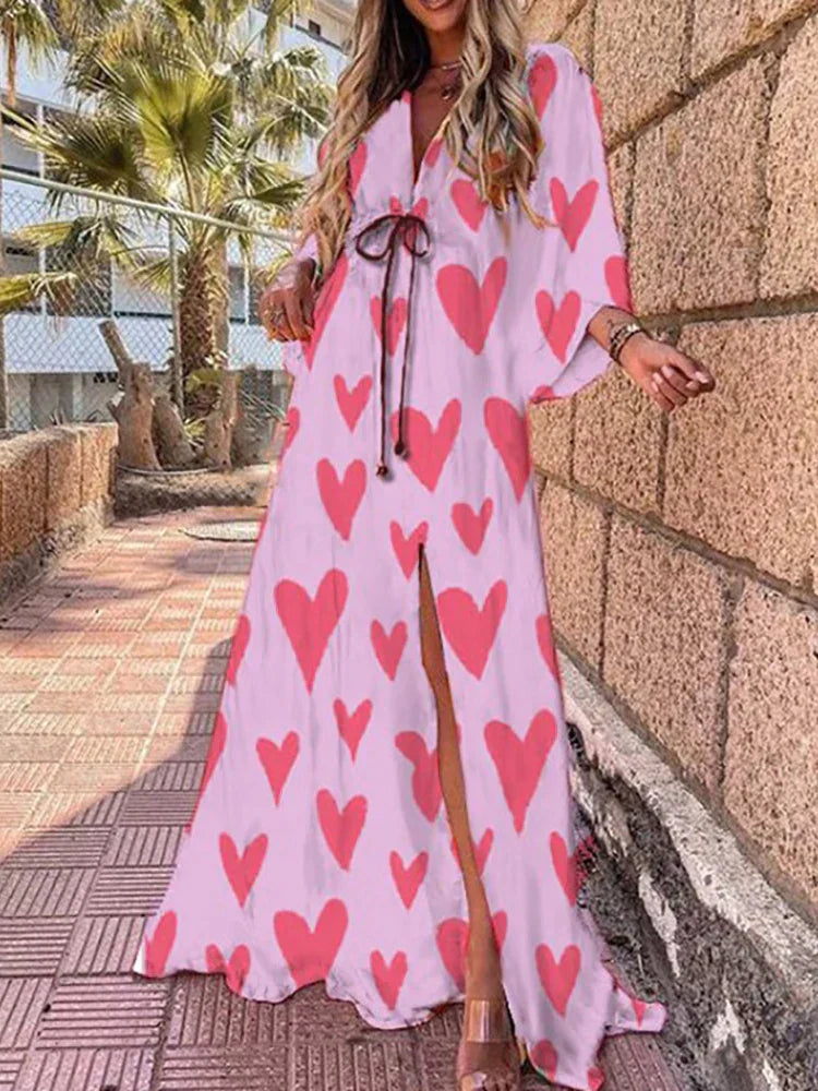 Robe de plage imprimée BreezaFlow | Léger et aéré | Parfait pour l'été