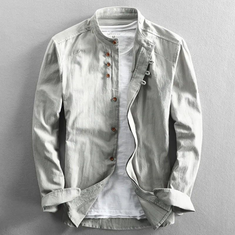 Liorith Herren Katana Shirt | Langarmshirt | Stylisches Japanisches Shirt | Bequemes Freizeitshirt