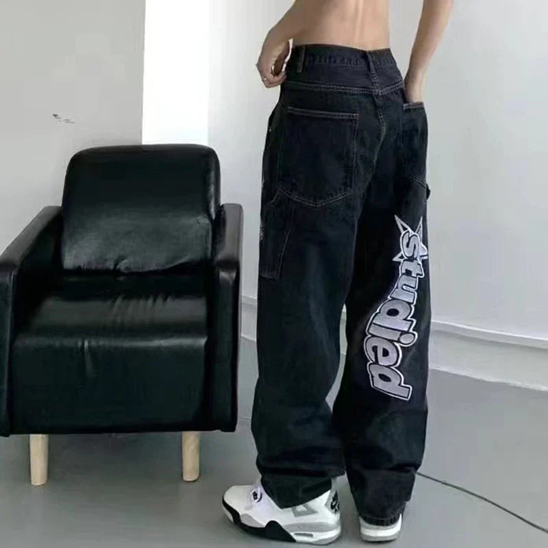 UrbanVibe Y2K Baggy Harajuku Pants | Trendy Streetwear for Women | Casual Look | Comfortable &amp; Stylish