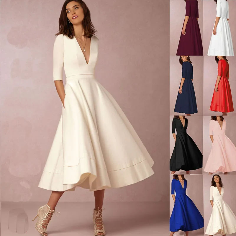 Robe trapèze rétro années 60 LilaVibe | Design vintage élégant | Idéal pour les fêtes et les occasions | Style intemporel