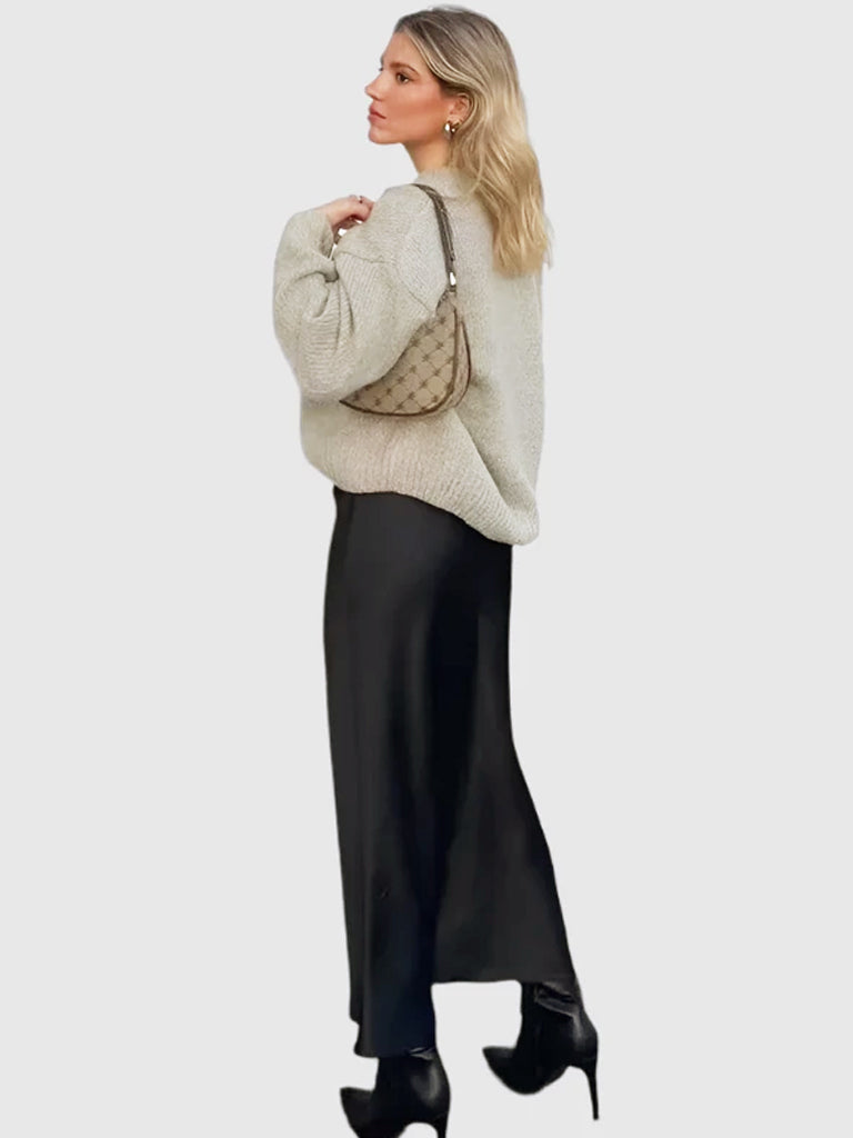 GraceFlow | Jupe longue élégante avec taille élastique | Léger et confortable | Parfait pour l'été et les loisirs