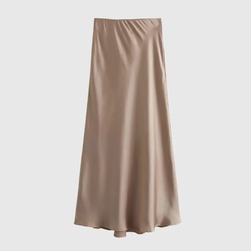 GraceFlow | Jupe longue élégante avec taille élastique | Léger et confortable | Parfait pour l'été et les loisirs