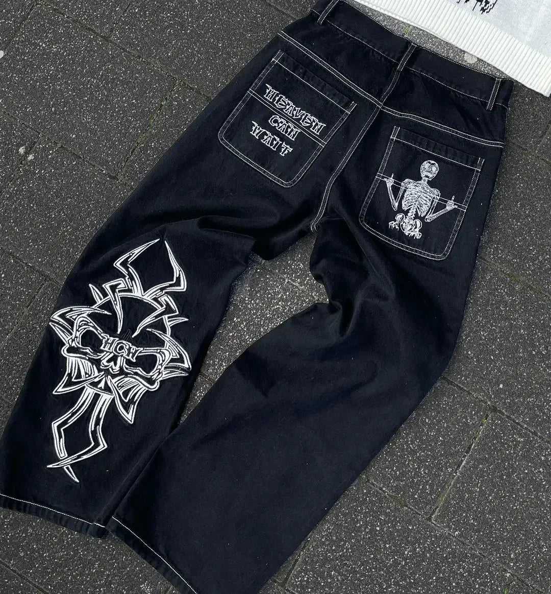 UrbanVibe Y2K Baggy Harajuku Pants | Trendy Streetwear for Women | Casual Look | Comfortable &amp; Stylish