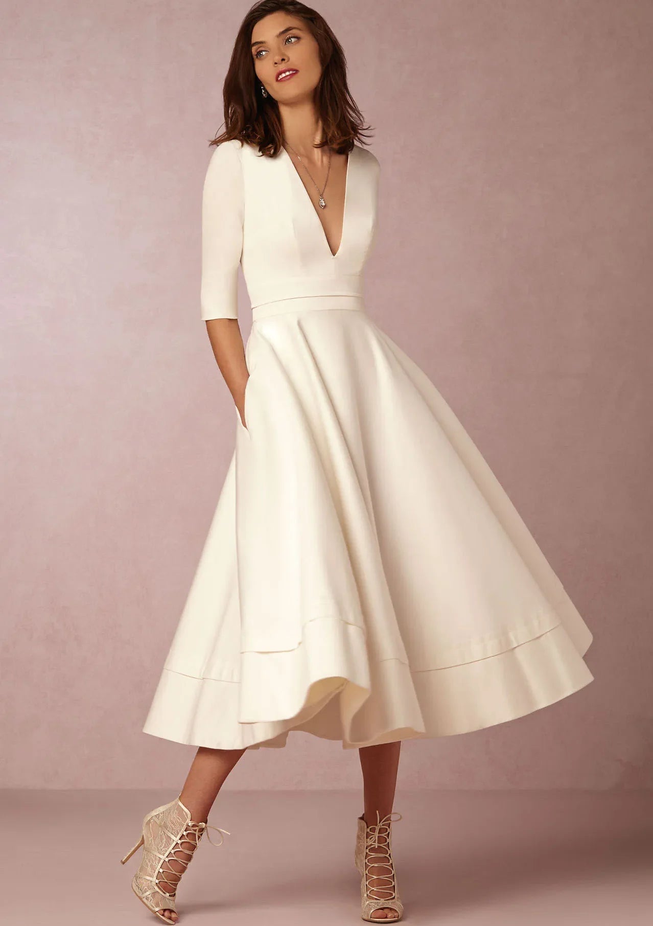 Robe trapèze rétro années 60 LilaVibe | Design vintage élégant | Idéal pour les fêtes et les occasions | Style intemporel