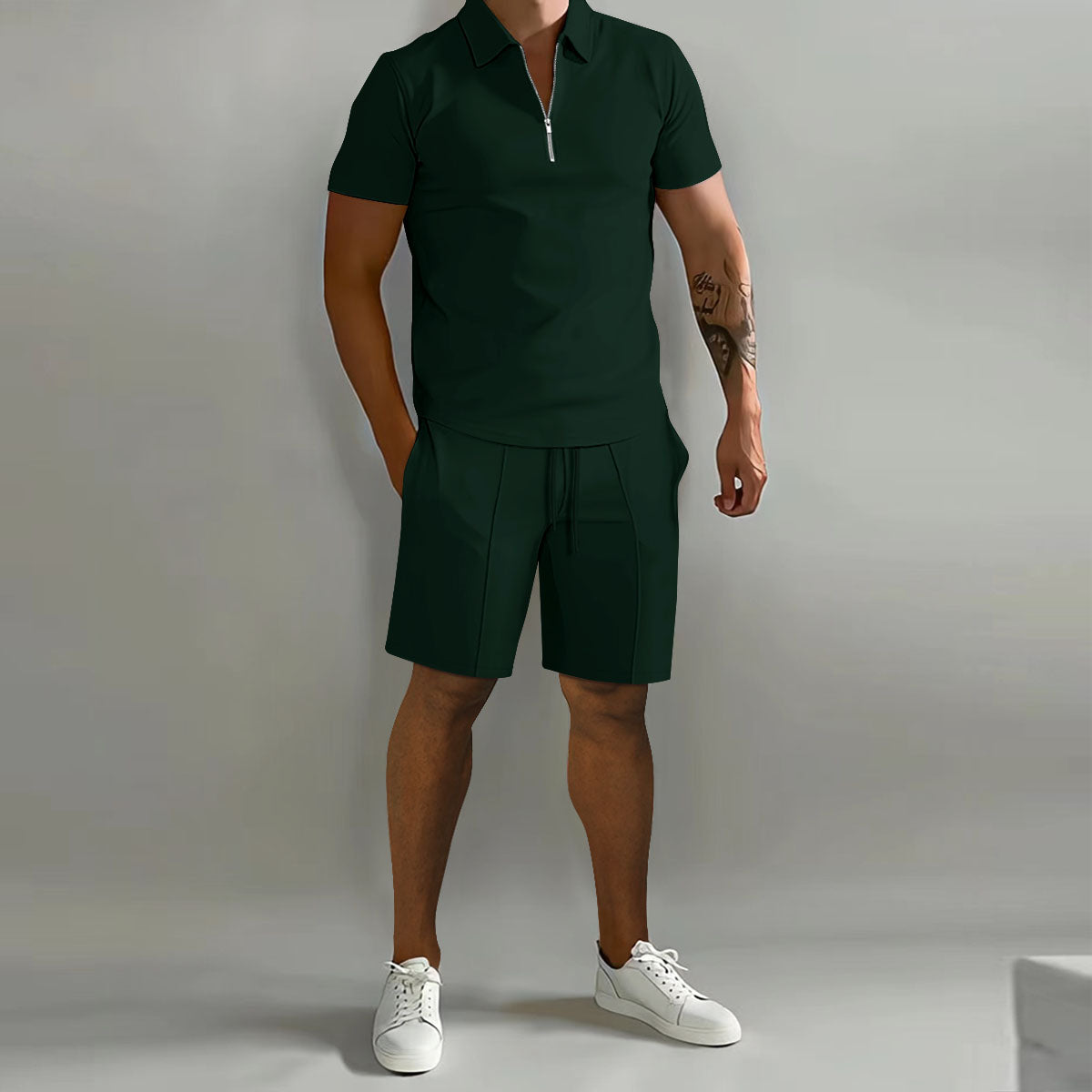 CarterStyle Polo & Shorts Set für Herren | Sommerlich & Bequem | Perfekt für Freizeit & Urlaub