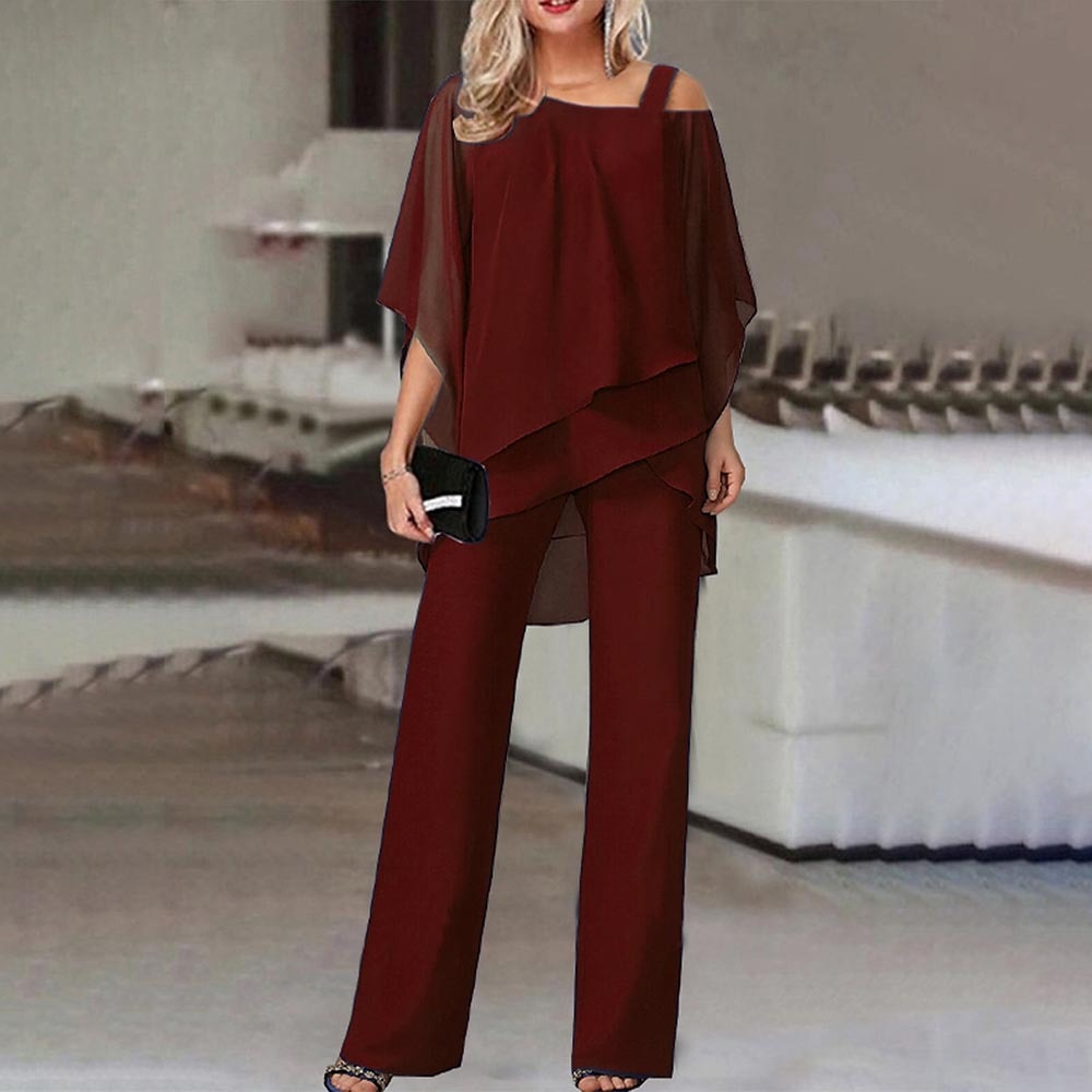 SophiaGrace Elegant Two-Piece for Women | Cold Shoulder Design | Chic and Versatile for Every Occasion