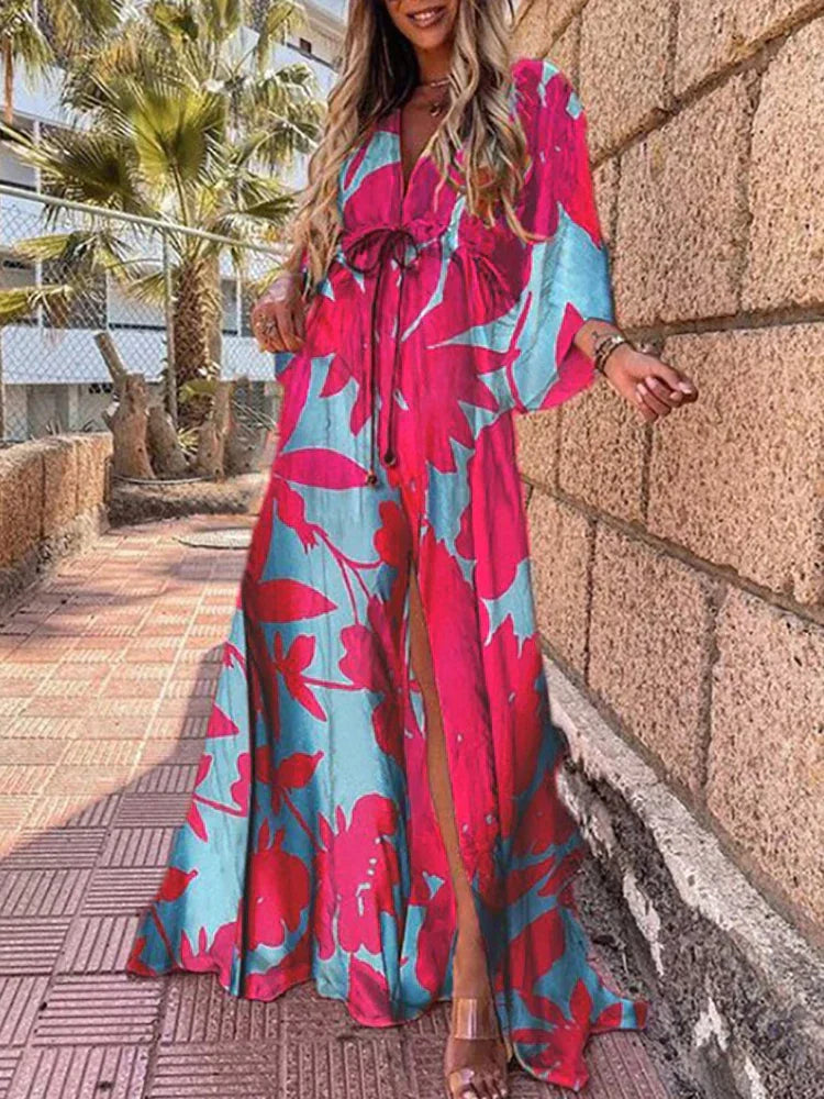 Robe de plage imprimée BreezaFlow | Léger et aéré | Parfait pour l'été