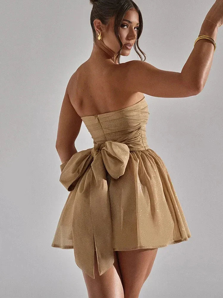 Aelithra Pailletten Mini Kleid | Elegantes Partykleid für Besondere Anlässe