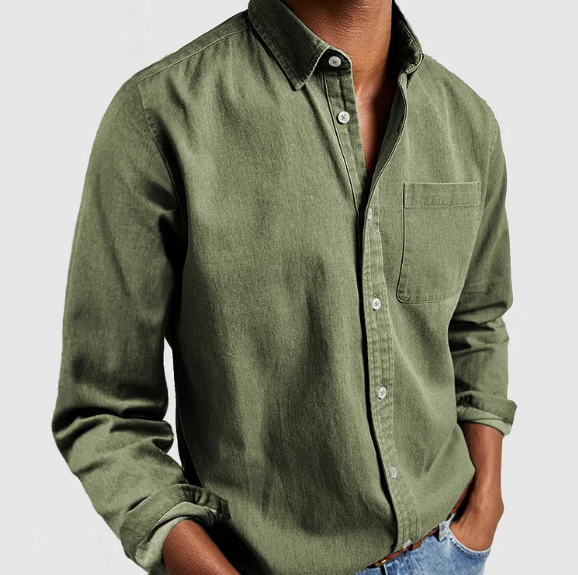 Orliana Men's Long-Sleeved Polo | Elegant Style | High-Quality Cotton | Perfect for Casual Days