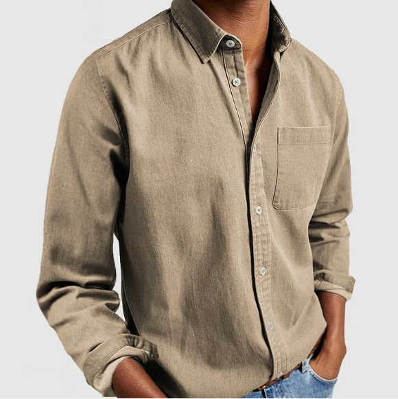 Orliana Men's Long-Sleeved Polo | Elegant Style | High-Quality Cotton | Perfect for Casual Days