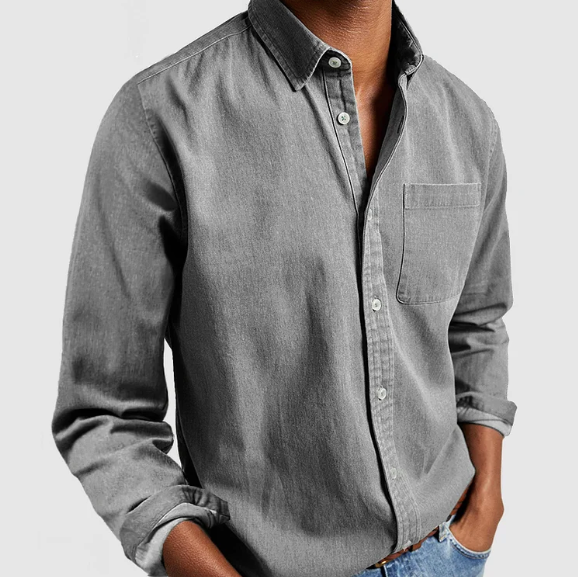Orliana Men's Long-Sleeved Polo | Elegant Style | High-Quality Cotton | Perfect for Casual Days