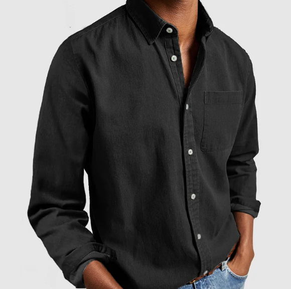 Orliana Men's Long-Sleeved Polo | Elegant Style | High-Quality Cotton | Perfect for Casual Days