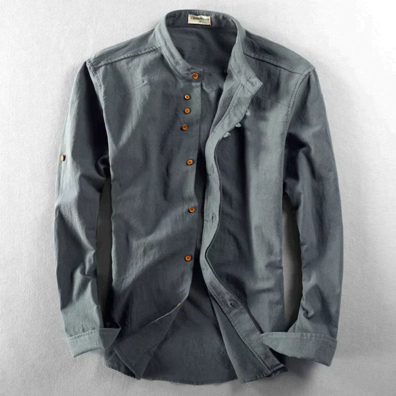 Liorith Herren Katana Shirt | Langarmshirt | Stylisches Japanisches Shirt | Bequemes Freizeitshirt
