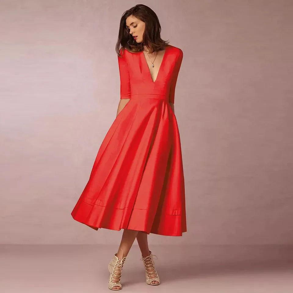 Robe trapèze rétro années 60 LilaVibe | Design vintage élégant | Idéal pour les fêtes et les occasions | Style intemporel