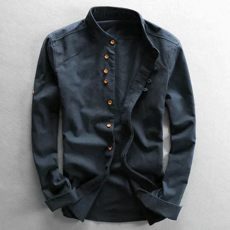 Liorith Herren Katana Shirt | Langarmshirt | Stylisches Japanisches Shirt | Bequemes Freizeitshirt