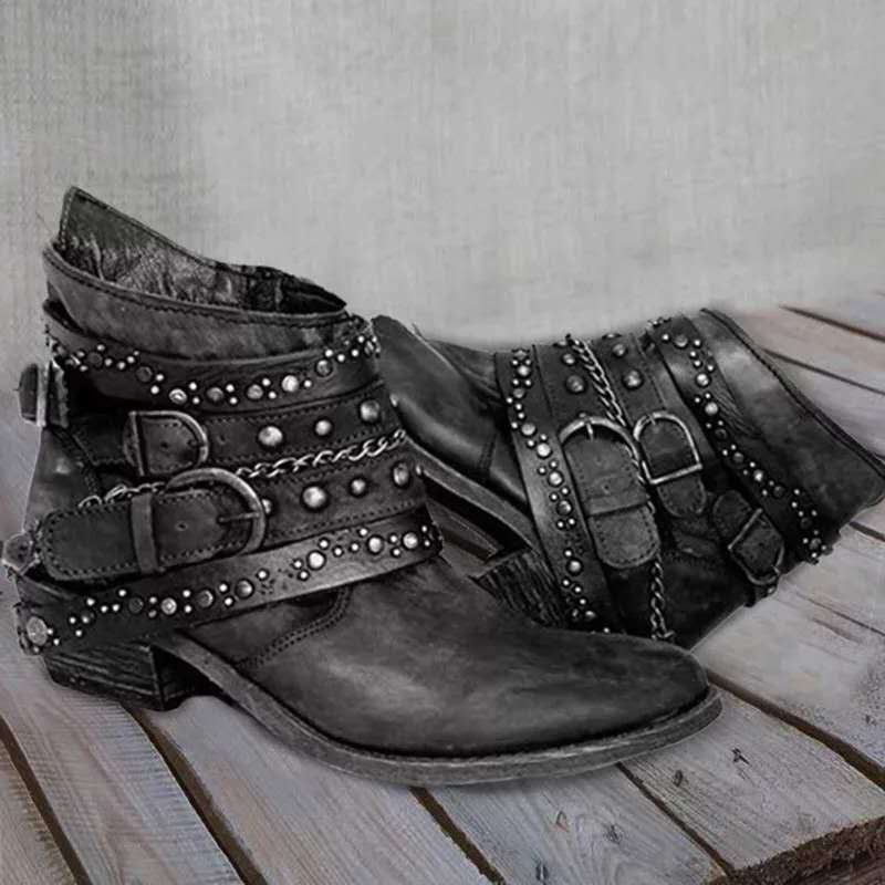 Ilanael vintage boots for women | Fashionable &amp; robust | Perfect for autumn