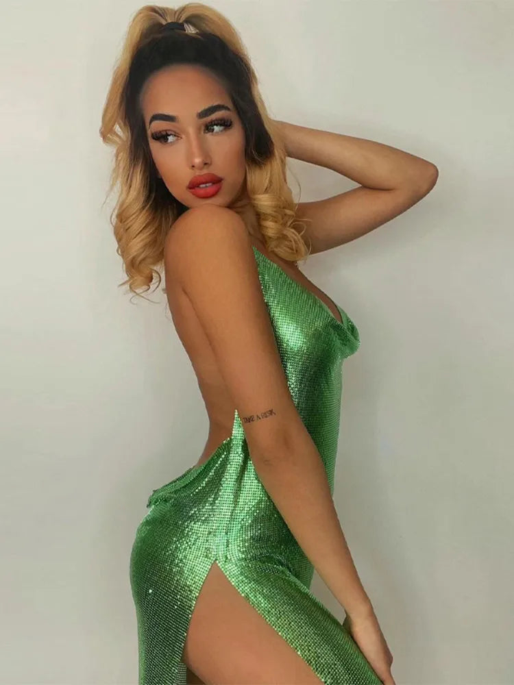 Mini robe sexy Glaméa pour les fêtes | Design élégant | Parfait pour les tenues de nuit