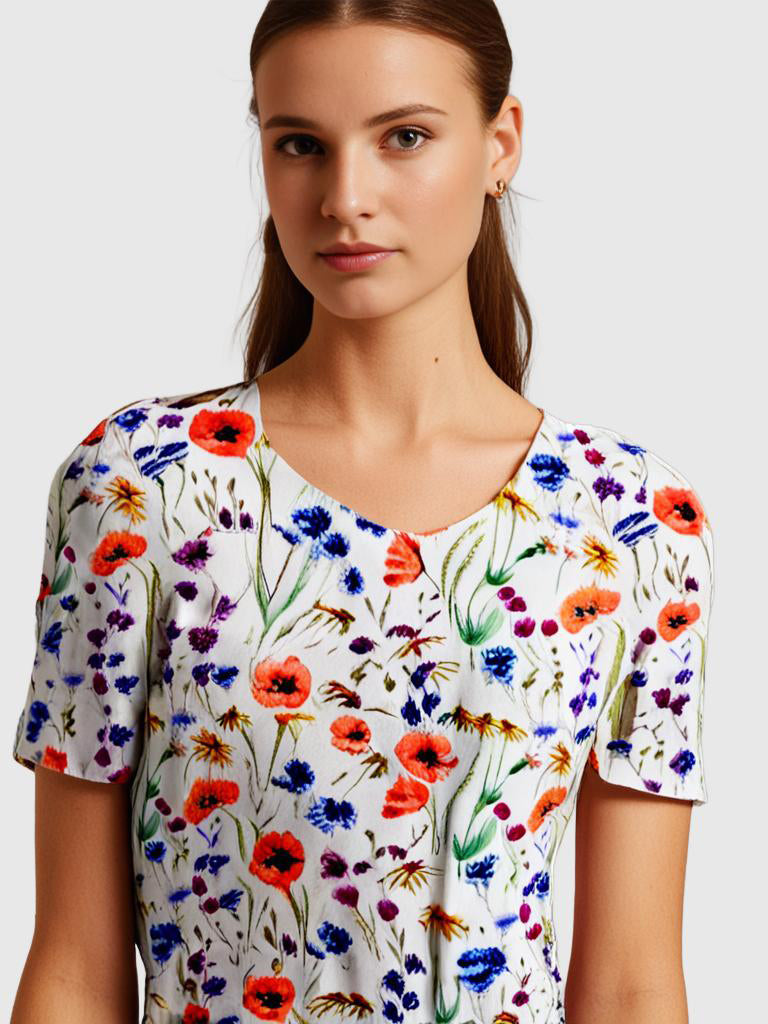 SummerGleam Elegant Cotton Dress | Women's Summer Fashion | Lightweight &amp; Stylish | Perfect for Hot Days