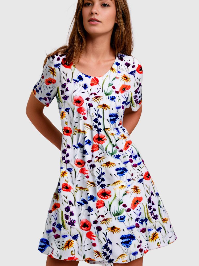SummerGleam Elegant Cotton Dress | Women's Summer Fashion | Lightweight &amp; Stylish | Perfect for Hot Days