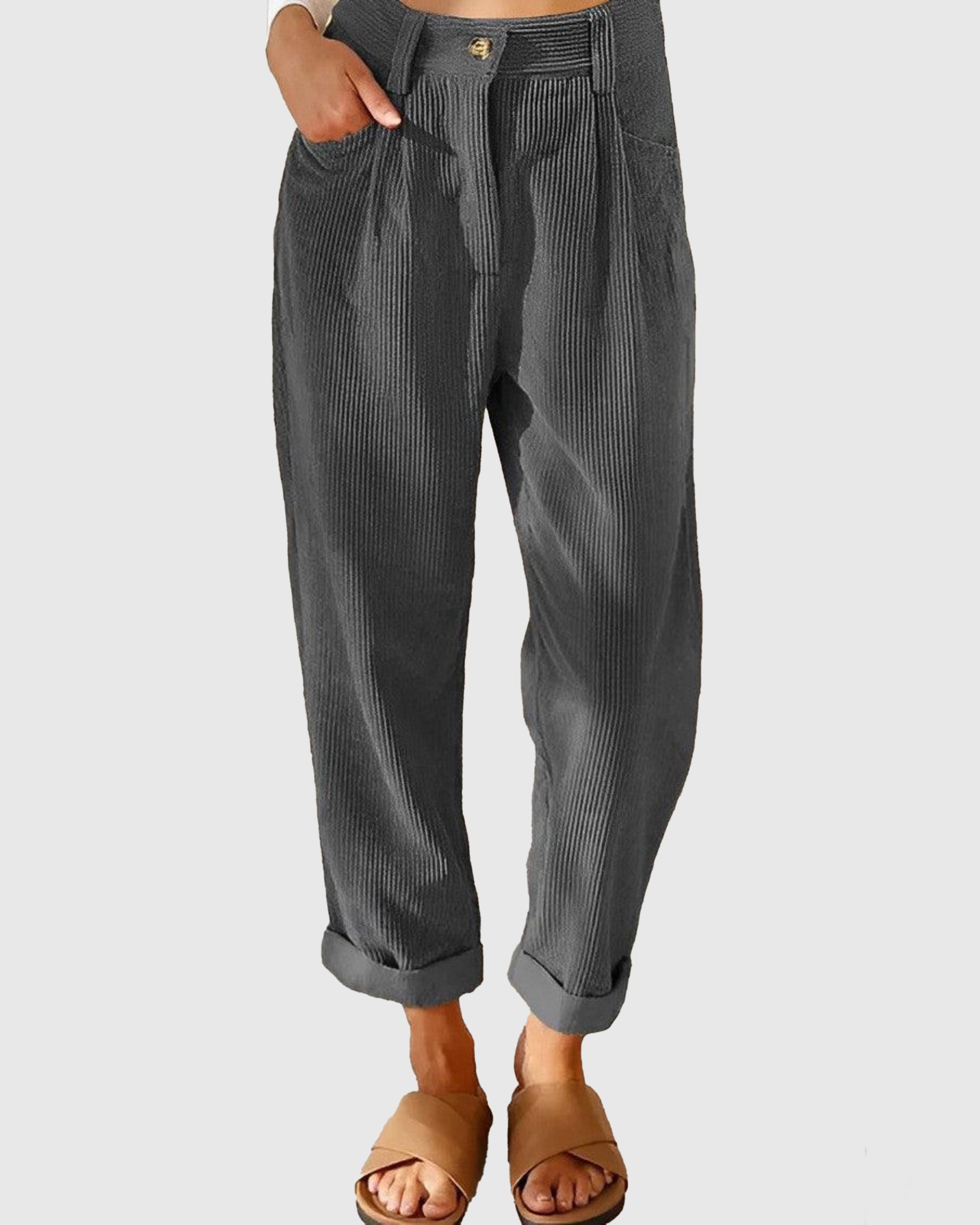 Pantalon de costume taille haute pour femme | Fluide et taille haute | Idéal pour le bureau et les loisirs