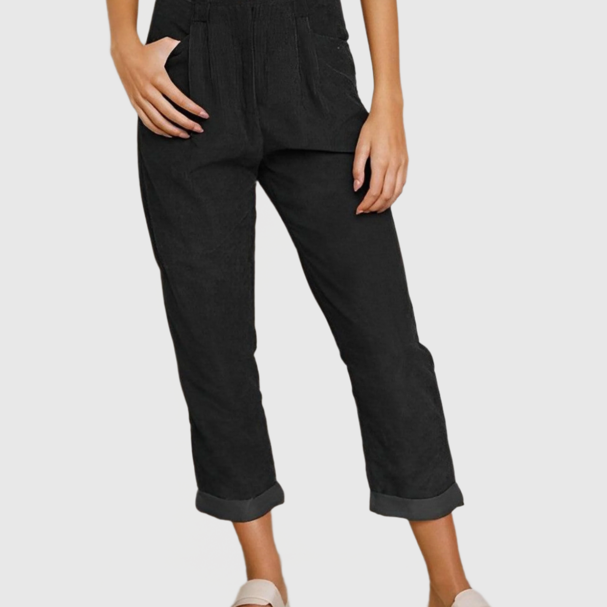Pantalon de costume taille haute pour femme | Fluide et taille haute | Idéal pour le bureau et les loisirs