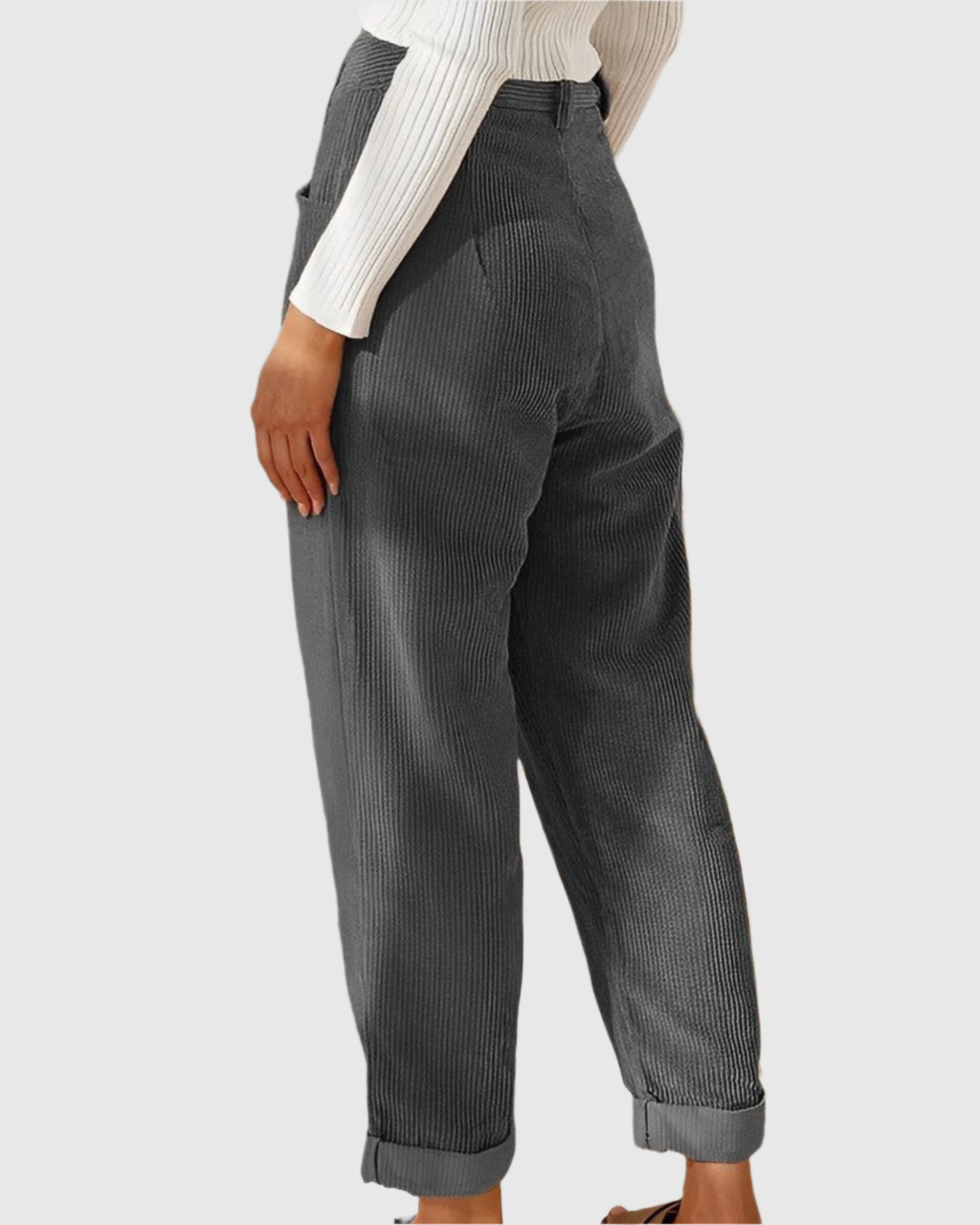 Pantalon de costume taille haute pour femme | Fluide et taille haute | Idéal pour le bureau et les loisirs