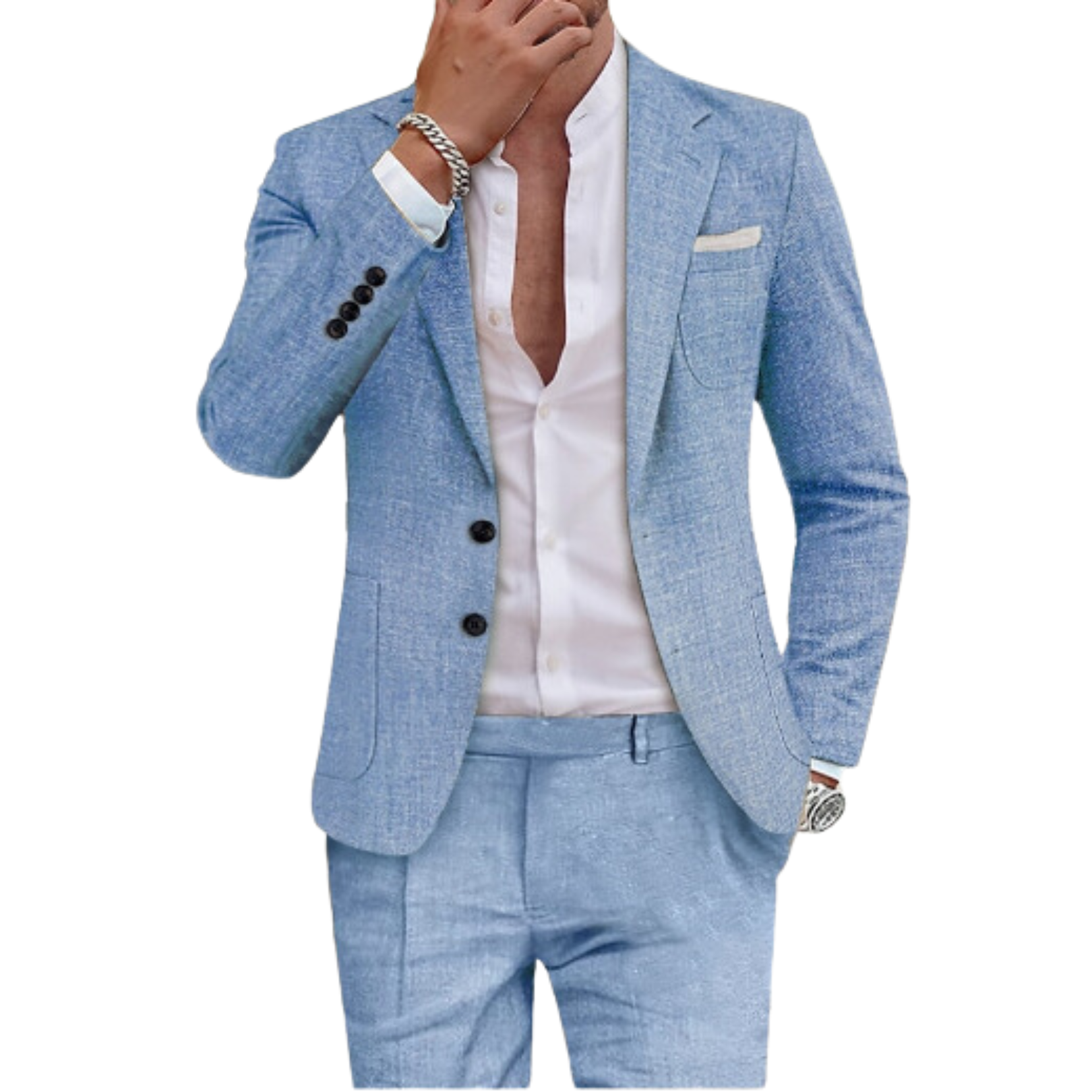 LinoElite Herren Anzug | Elegantes Leinen für Business & Feierliche Anlässe