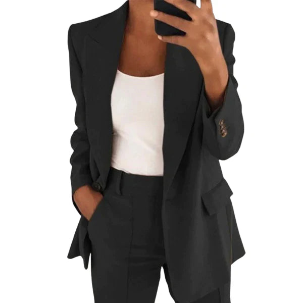 Ensemble blazer VivaStyle avec veste et pantalon | Tenue élégante pour femme | Chic et confortable | Idéal pour le bureau et les loisirs
