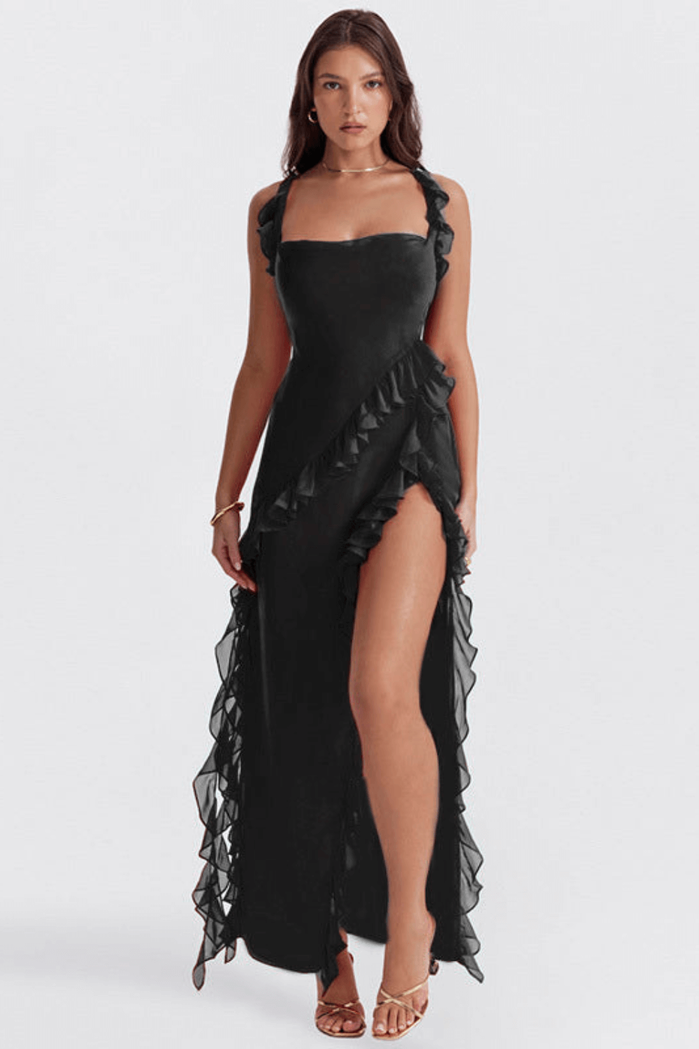 Rosalyn Elegant Midi Dress | Feminine Cut | Comfortable &amp; Stylish | Perfect for Everyday Wear &amp; Events 