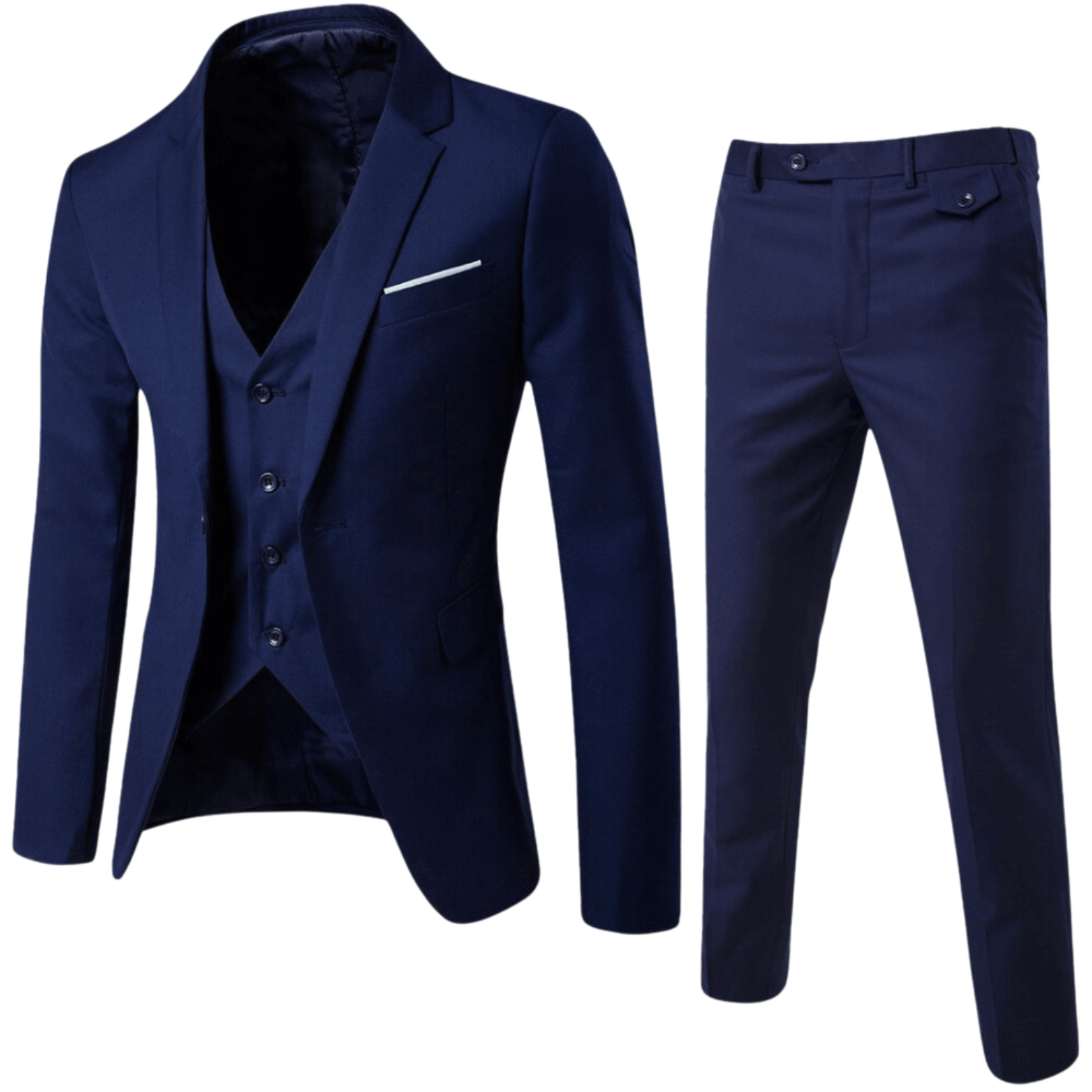 EwanElite Herren 3-Teiler Anzug | Klassisch & Elegant | Perfekt für Business & Festliche Anlässe