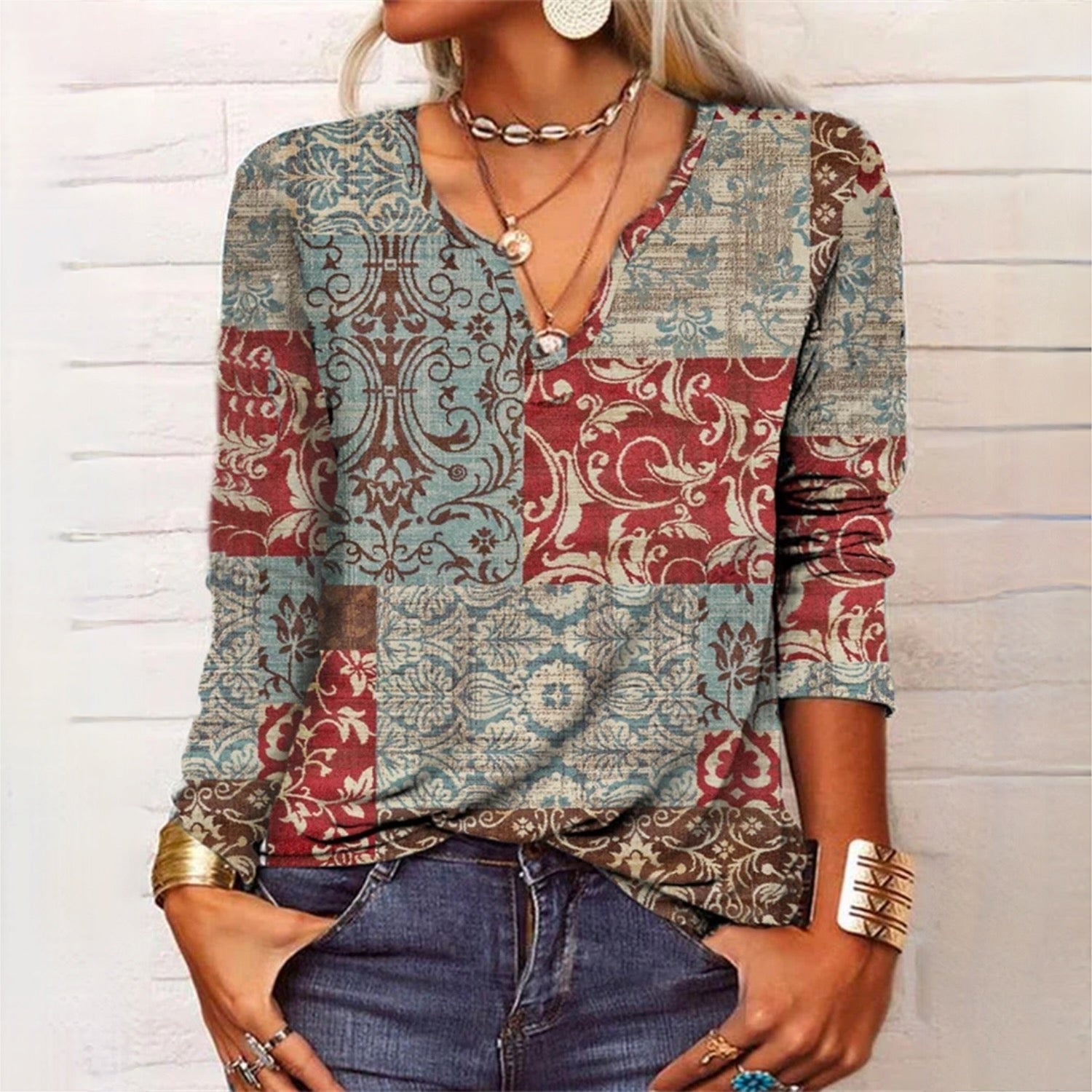 Valastra Elegant Women's Top | Stylish Pattern | Airy &amp; Comfortable