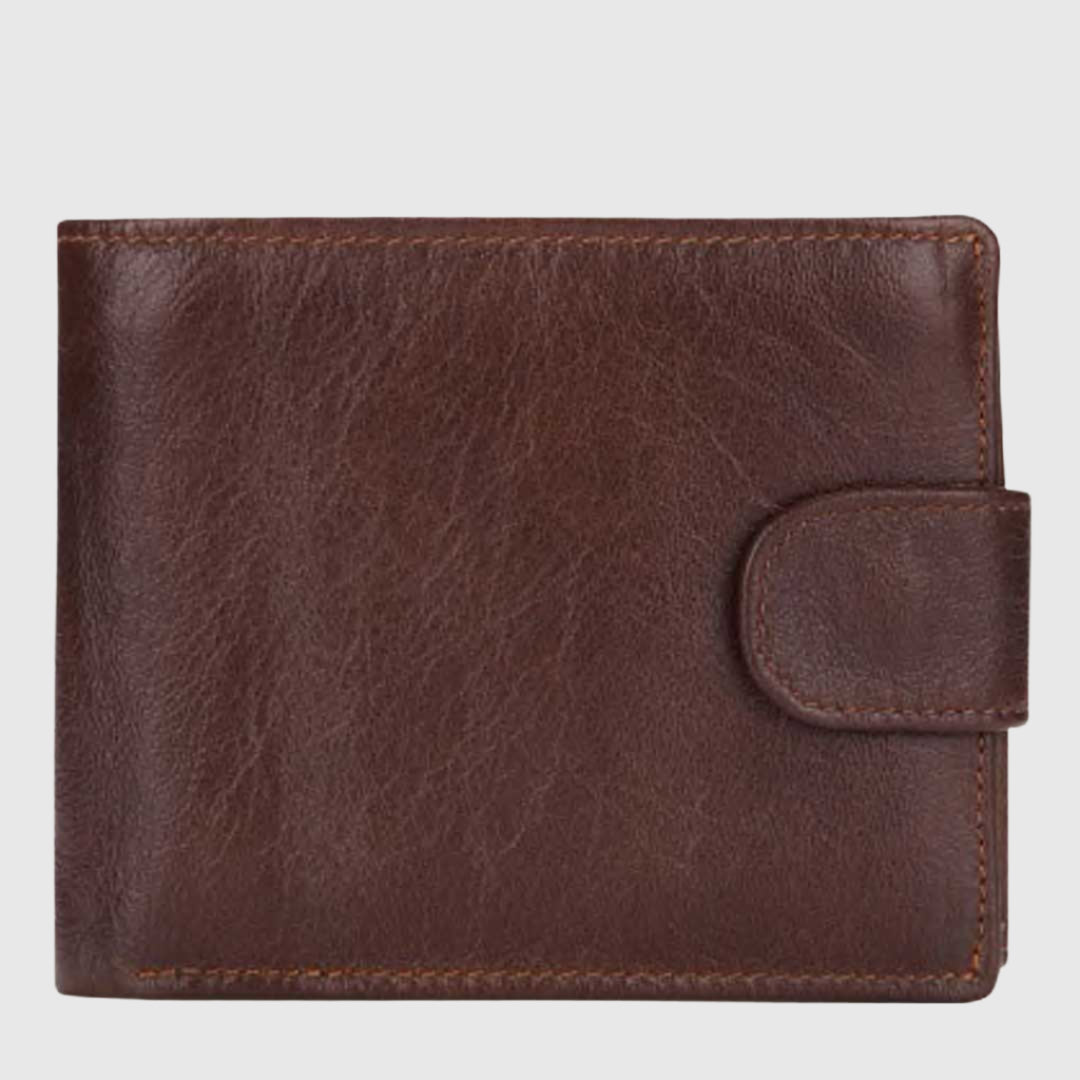 Chedarville Bifold Wallet | Leather | Purse | Practical wallet with snap closure