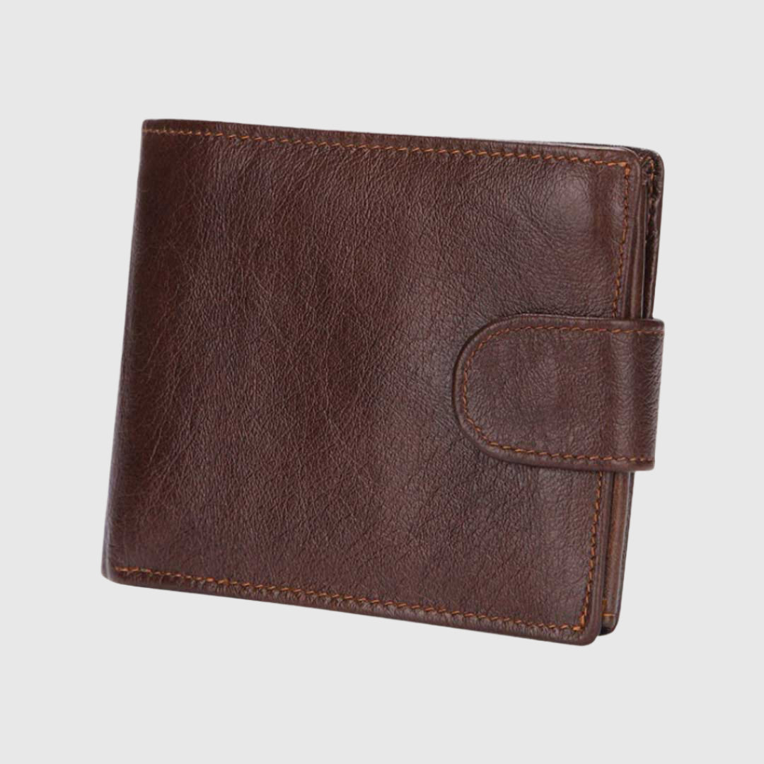 Chedarville Bifold Wallet | Leather | Purse | Practical wallet with snap closure