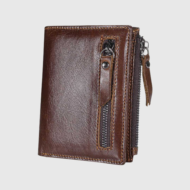 McDowell Zipper Wallet | Praktische Leder-Geldbörse | Portemonnaie