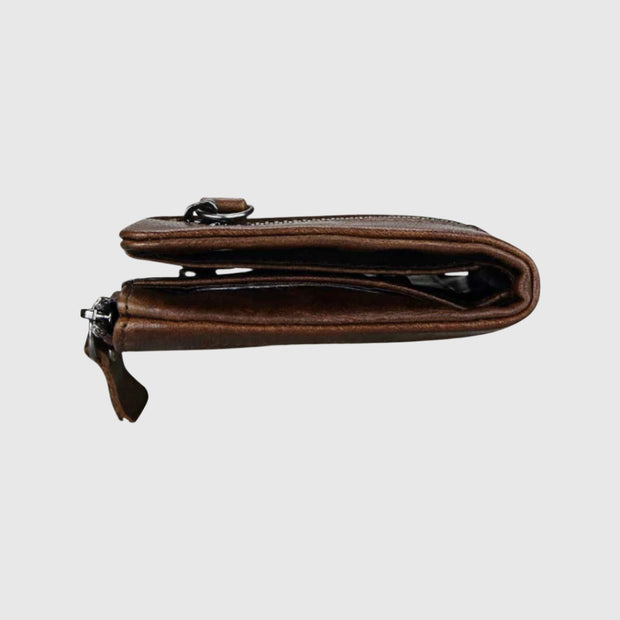 Greenville Zipper Wallet | Leder-Geldbörse für Herren | Portemonnaie