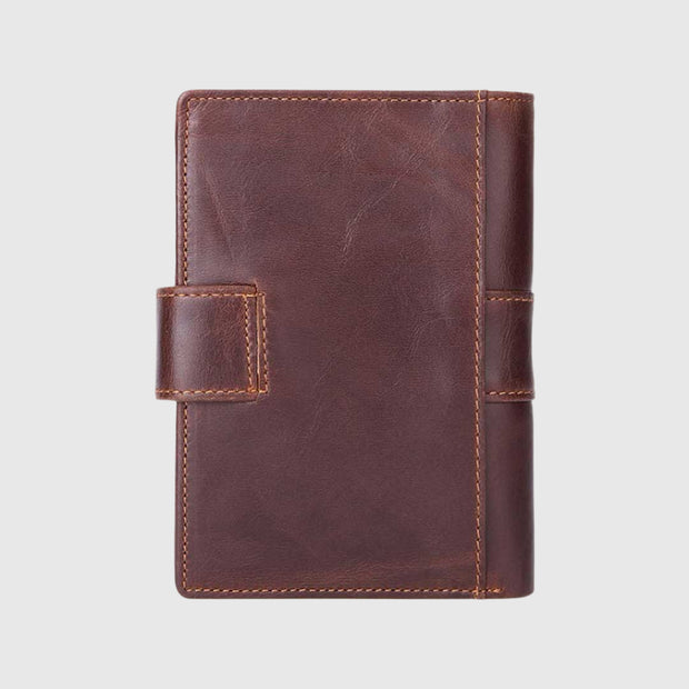 Hoopa Valley Bifold Wallet | Grosses Leder-Portemonnaie mit herausnehmbarem Ausweisfach | Geldbörse für Herren