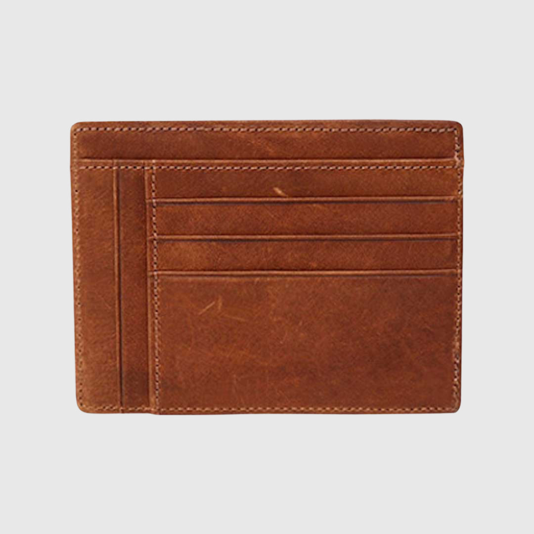 Jamestown Slim ID Wallet | Dünnes Leder-Portemonnaie | Geldbörse für Männer