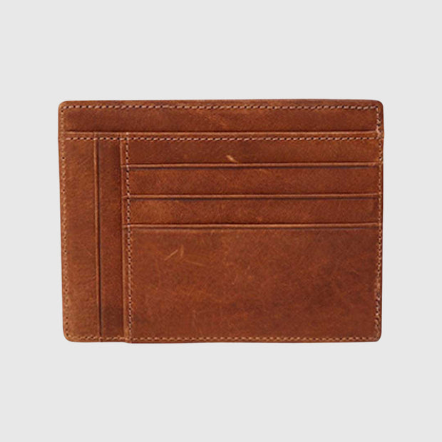 Jamestown Slim ID Wallet | Dünnes Leder-Portemonnaie | Geldbörse für Männer